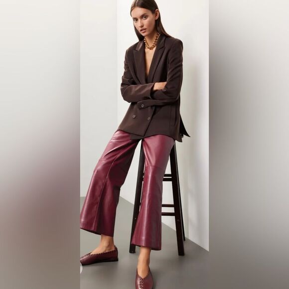 Joe's Jeans Mia Vegan Leather Pants Size 29 - Picture 1 of 7